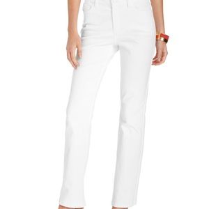 White Lexington Straight Jones New York Jeans